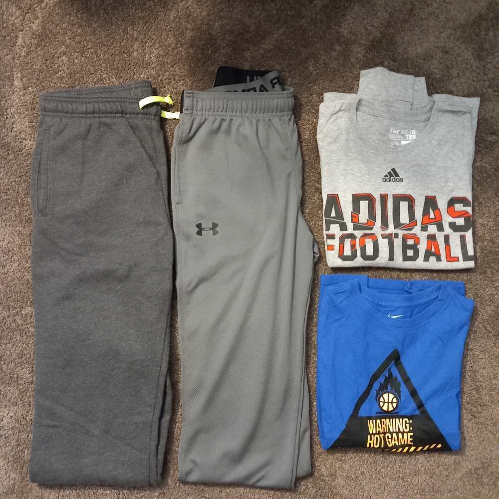 Bundle 4 Pieces boys L (14-16yo) - 2 sweatpants + 2 Long Sleeves